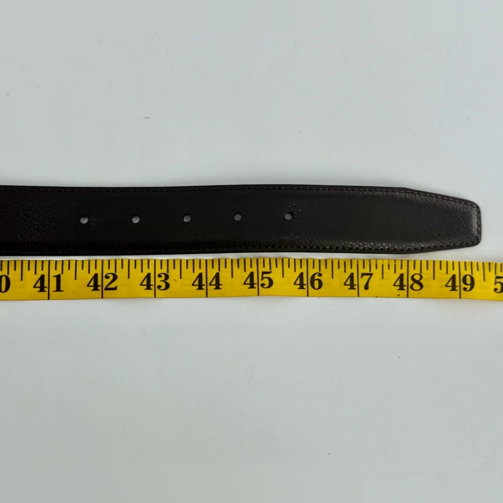 Brooks Brothers Dark Brown Pebbled‎ Leather Belt 44